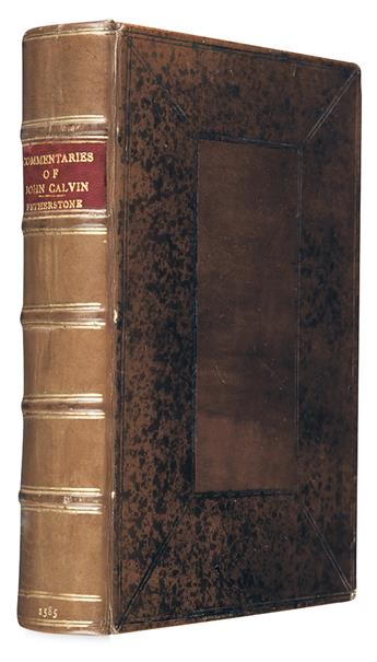 CALVIN, JEAN. The Commentaries . . . upon the Actes of the Apostles.  1585
